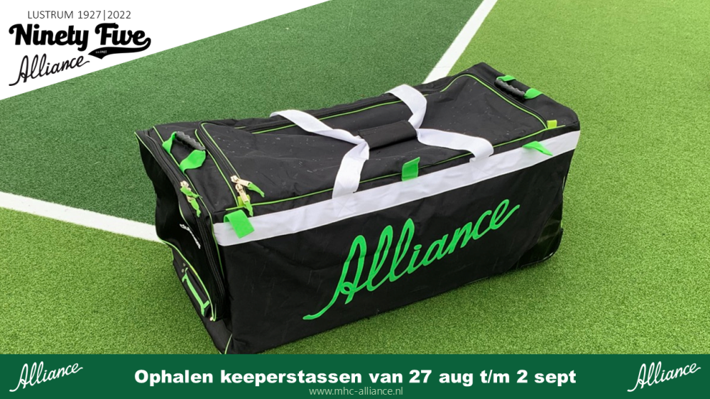 Ophaalschema keeperstassen, maskers kopen, lockers huren en kledingtips voor keepers. Nieuws afbeelding