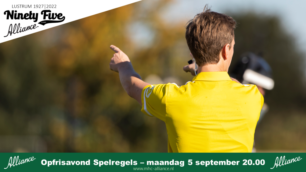 Opfrisavond Spelregels maandag 5 september om 20.00 uur Nieuws afbeelding