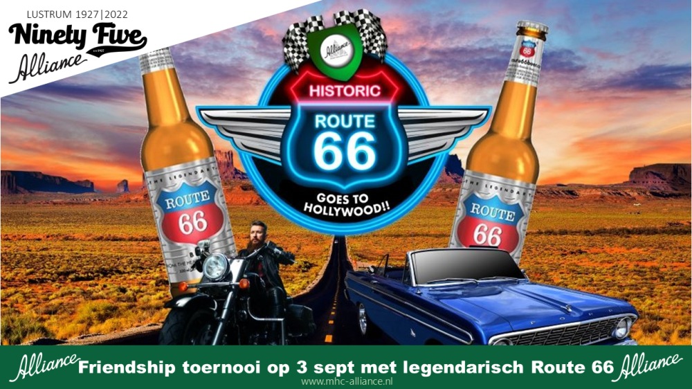 Alliance Friendshiptoernooi met legendarisch thema Route 66 Nieuws afbeelding