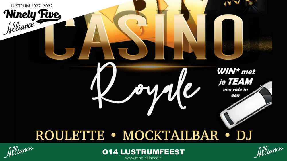 O14 Casino Royale lustrum-party op 12 november Nieuws afbeelding