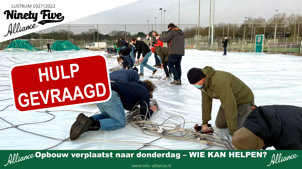 HULP GEVRAAGD VOOR OPBOUW BLAASHAL OP DONDERDAG ipv woensdag Nieuws afbeelding