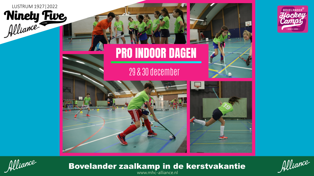 Bovelander Pro Indoor dagen - zaalhockeykamp in de kerstvakantie op Alliance Nieuws afbeelding