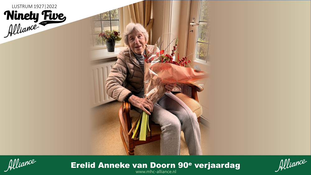 Erelid Anneke van Doorn 90e verjaardag Nieuws afbeelding