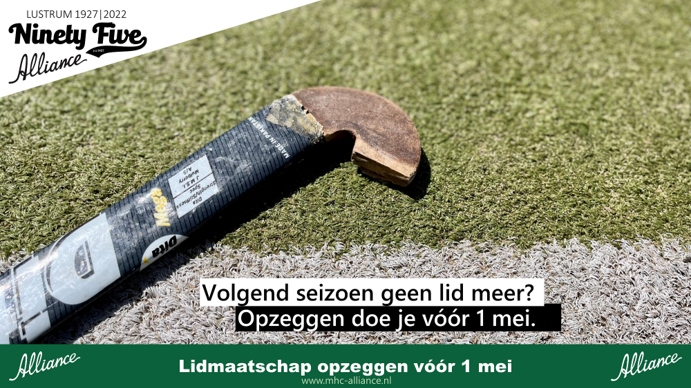 Opzeggen voor het seizoen 2023-2024? Doe dat voor 1 mei. Nieuws afbeelding