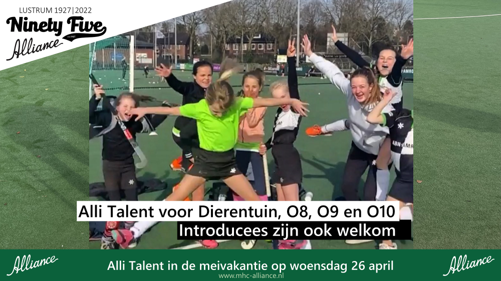 Alli Talent in de meivakantie - jij komt toch ook?! Nieuws afbeelding