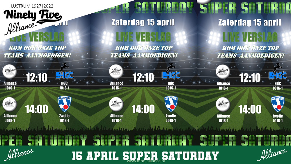 15 april * SUPER SATURDAY * Nieuws afbeelding