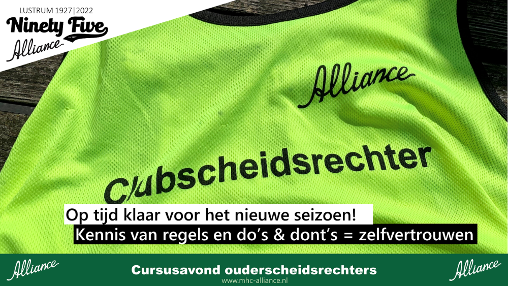 16 mei cursusavond ouderscheidsrechters Nieuws afbeelding