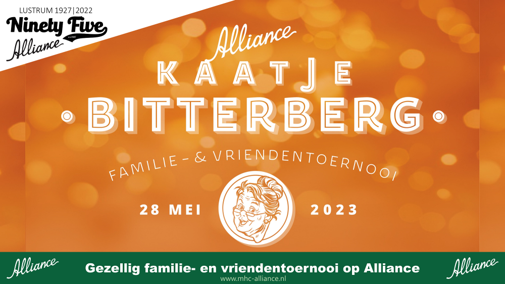 Save the date: Familie- en vriendentoernooi 'Kaatje Bitterberg' op zondag 28 mei Nieuws afbeelding