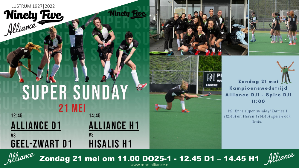 Zondag 21 Super Sunday met DO25-1, D1 en H1 - kom ze aanmoedigen! Nieuws afbeelding