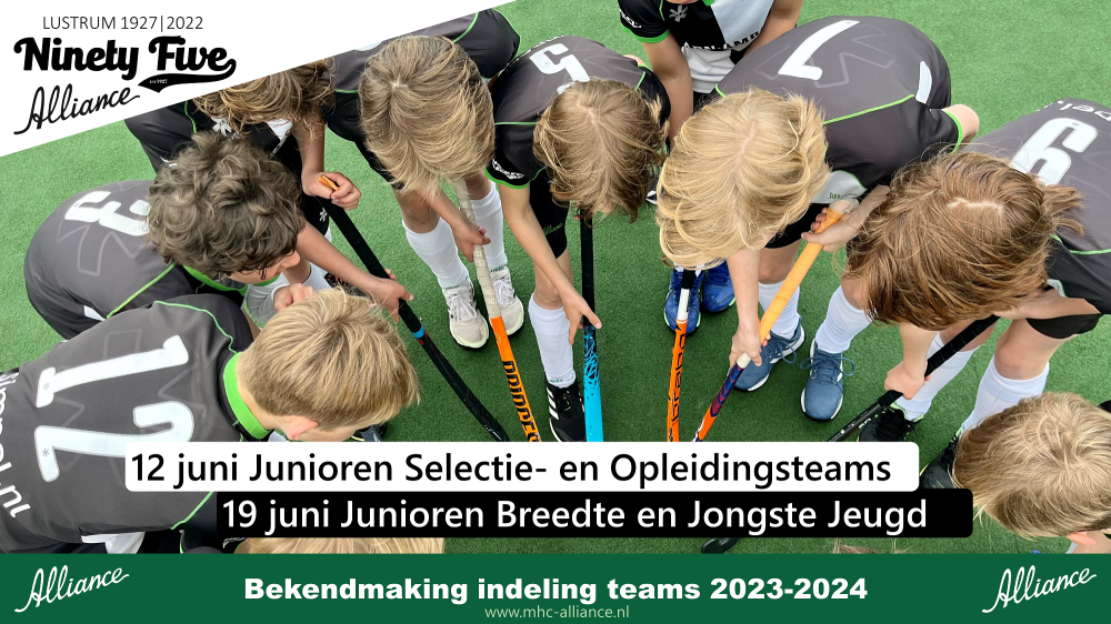 Planning bekendmaking teamindeling seizoen 2023-2024 Nieuws afbeelding