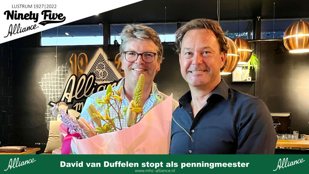 David van Duffelen stopt als Penningsmeester Nieuws afbeelding