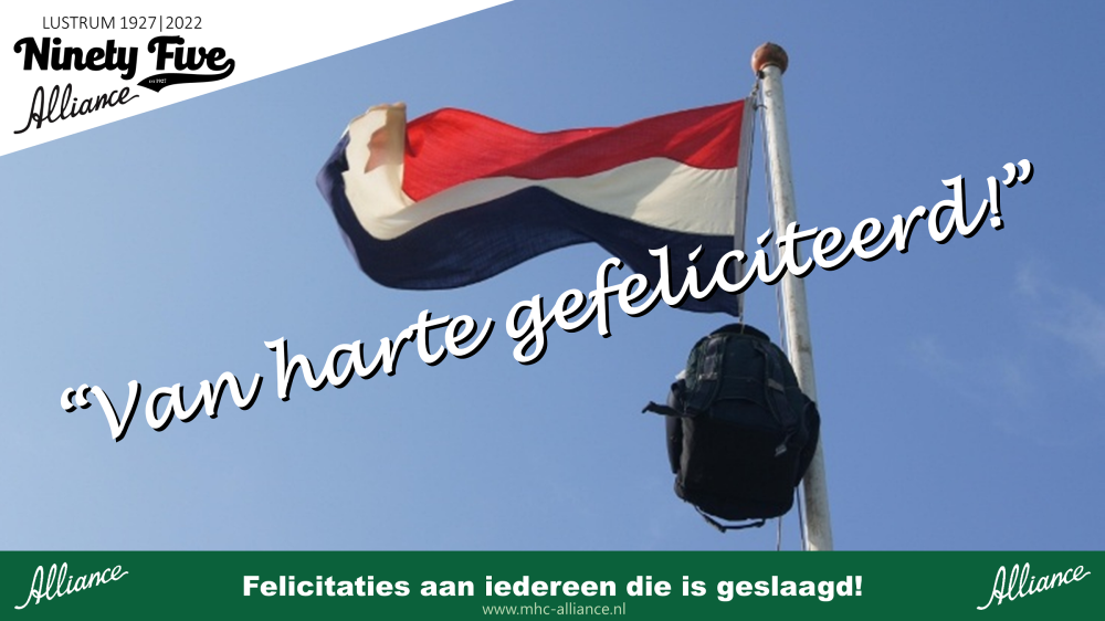 Aan iedereen die is geslaagd: Van harte gefeliciteerd! Nieuws afbeelding